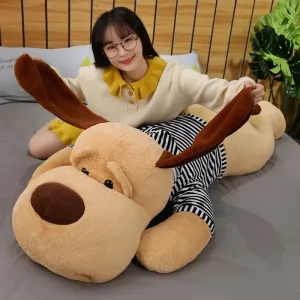 1pc 70/90CM Giant Size Soft Lying Dog Plush Toy | Stuffed Animal Sleep Cushion Pillow Dolls | Perfect for Birthday & Christmas Gifts