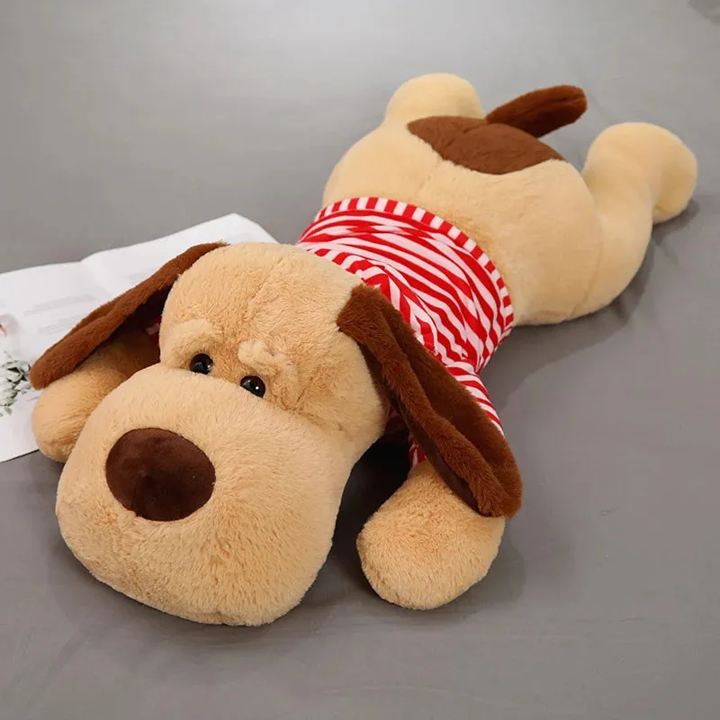 1pc 70/90CM Giant Size Soft Lying Dog Plush Toy | Stuffed Animal Sleep Cushion Pillow Dolls | Perfect for Birthday & Christmas Gifts