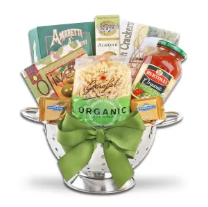 Alder Creek Gift Baskets Italian Market Favorites Strainer Basket