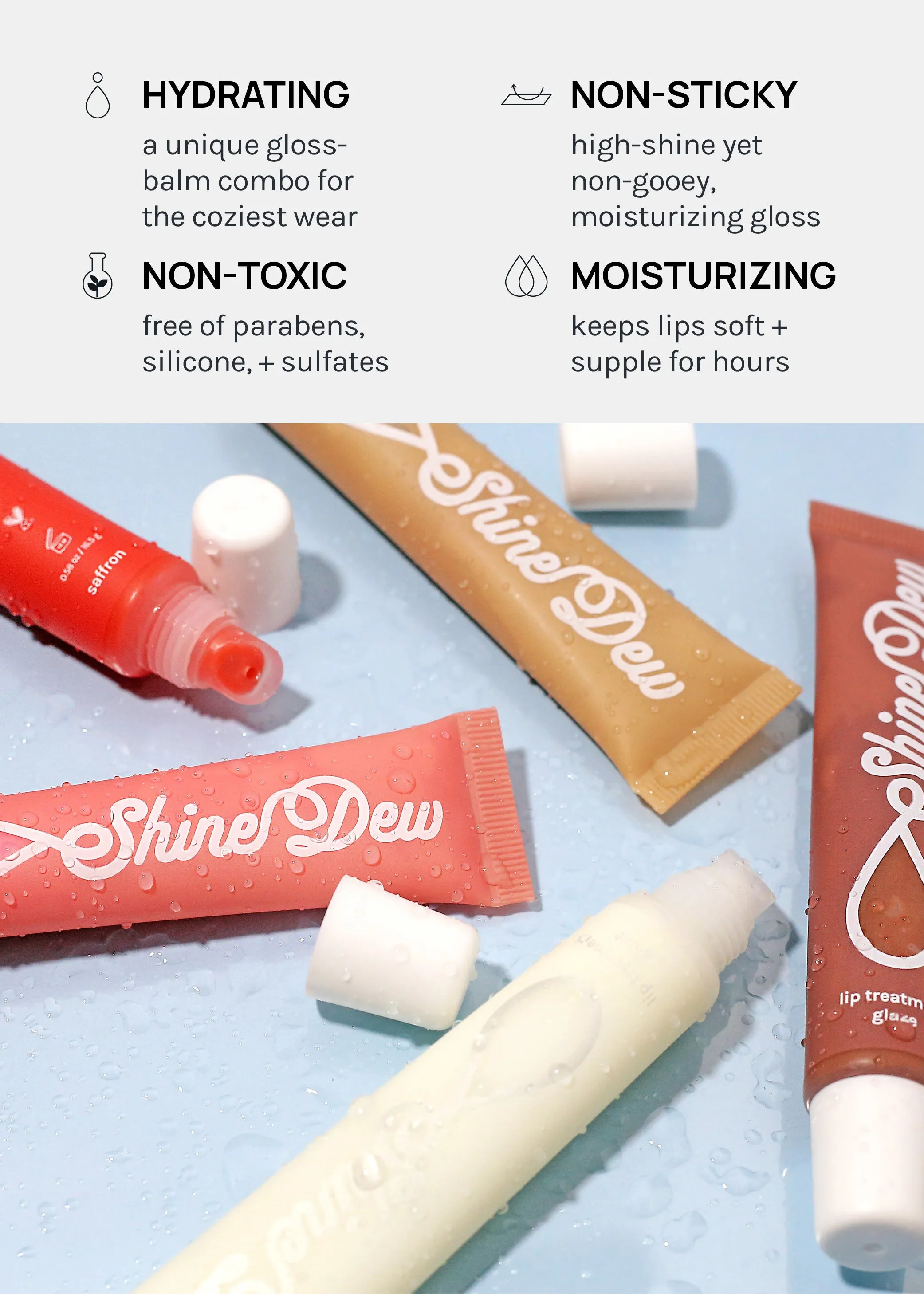 AOA Shine Dew Lip Treatment Glaze