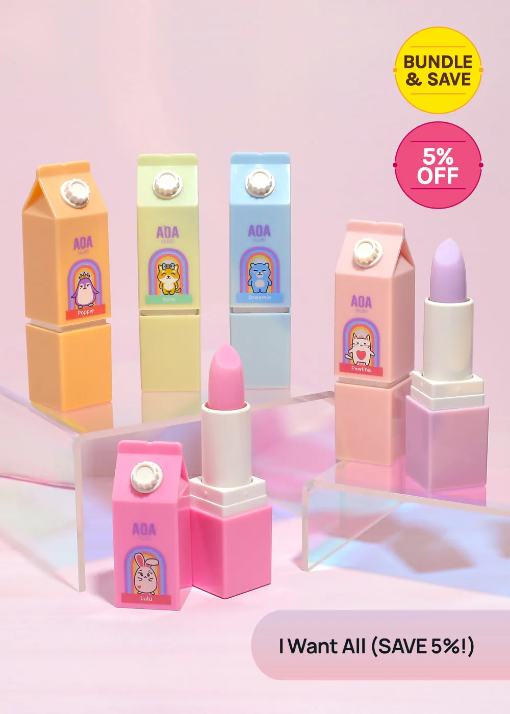 AOA x Miss A Friends Sweet Milk Lip Balm