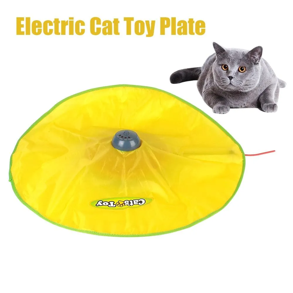 Automatic 4 Speeds Moving Feather Interactive Cat Toy