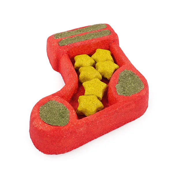 Christmas Stocking Puzzle | Festive Small Pet Chew Toy by Cupid & Comet