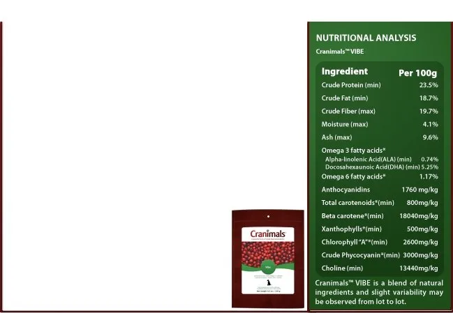 Cranimals Detox /  Vibe Organic Berry and Spirulina Supplement 120g