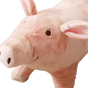 Cuddle Buddy Plush Pig Dog SQUEAKY Toy