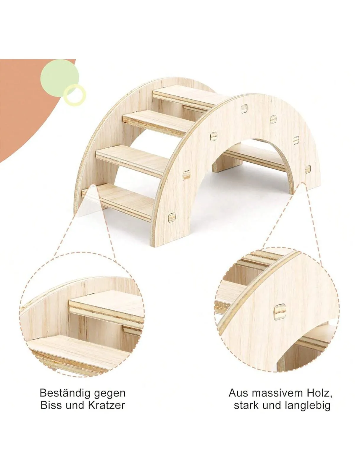 Diy Hamster Wooden Toys, Wooden Hamster House, Hideaway, Chew Toys Accessories, Suitable For Hamsters, Guinea Pigs, And Sand Rats