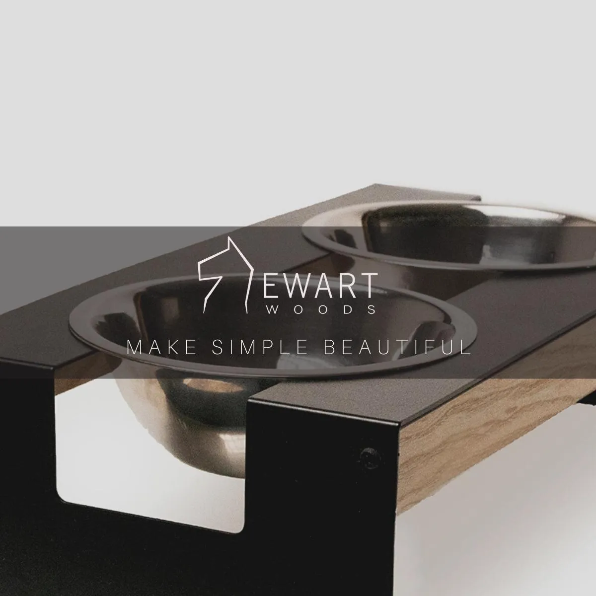 Elevated dog bowl (Stainless steel)