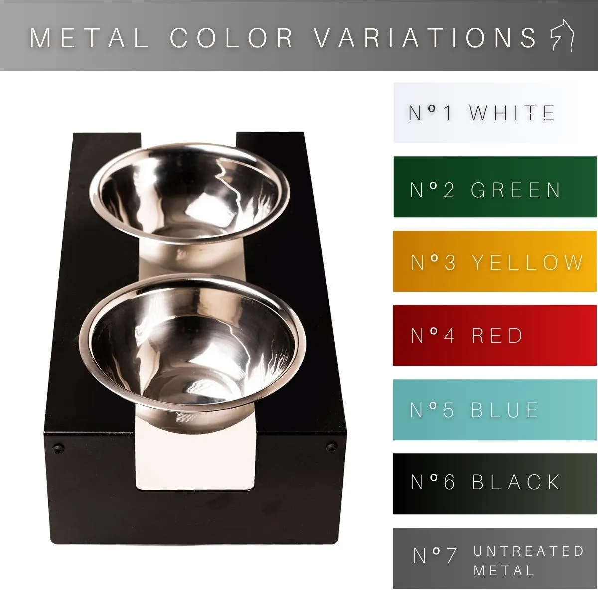 Elevated dog bowl (Stainless steel)