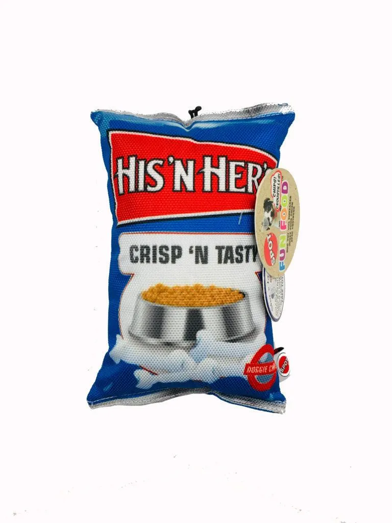 Fun Food Chips 8" Toy with Squeaker from Ethical Pets