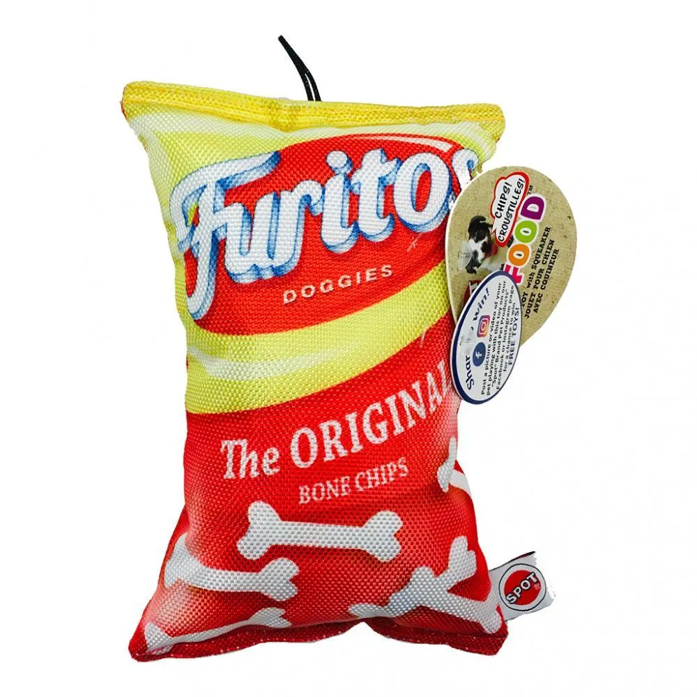Fun Food Chips 8" Toy with Squeaker from Ethical Pets