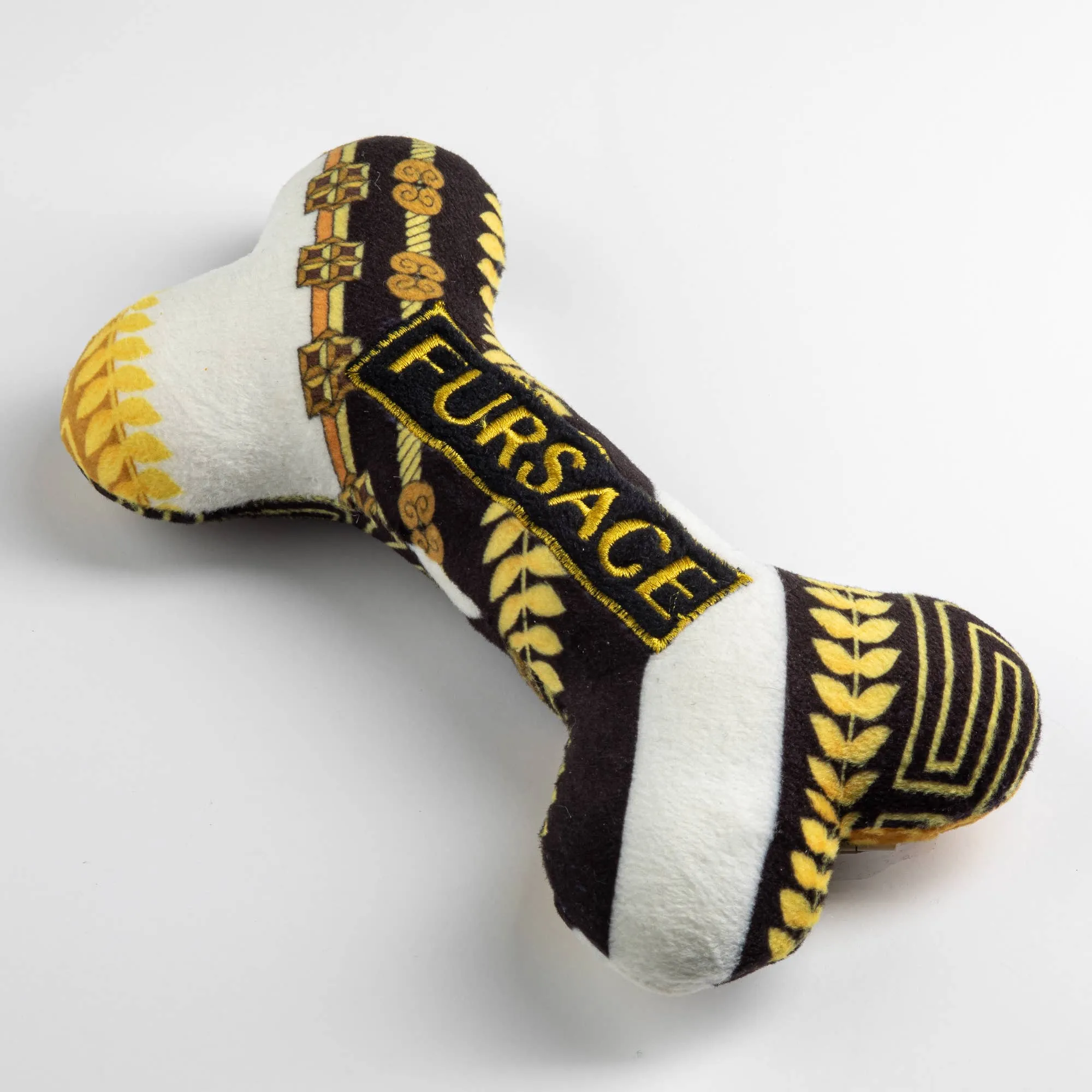 Fursace Bone for Dogs with Squeaker Inside Plush Parody Pet Chew Toy