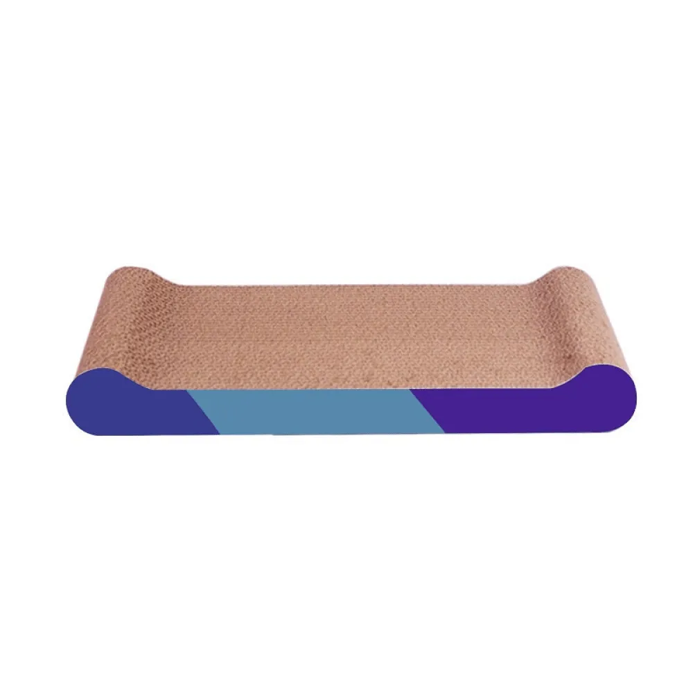 Goofy Tails Bone Shaped Scratcher for Cats (Blue)