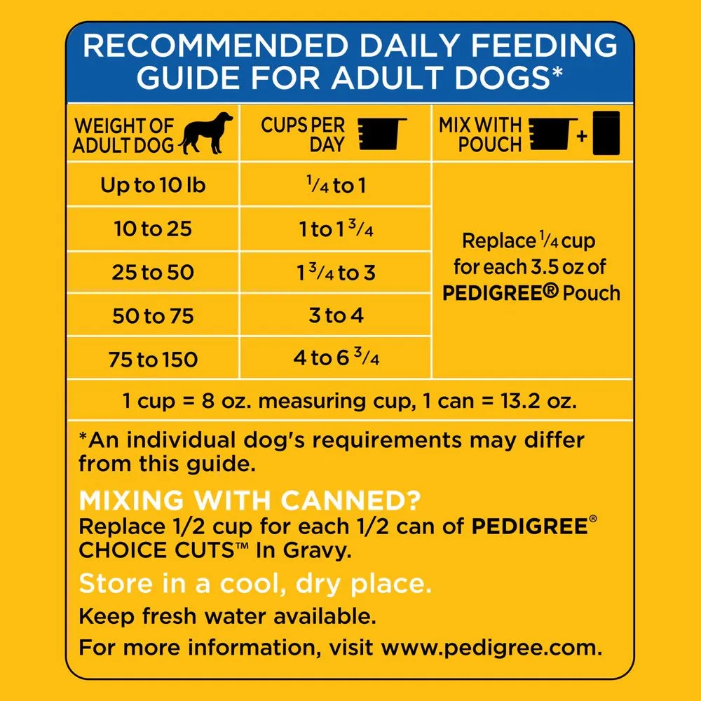 High Protein Beef and Lamb Flavor Dry Dog Food, 18 Lb Bag