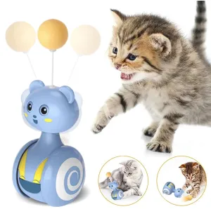 Interactive Feather Rolling Cat Toy