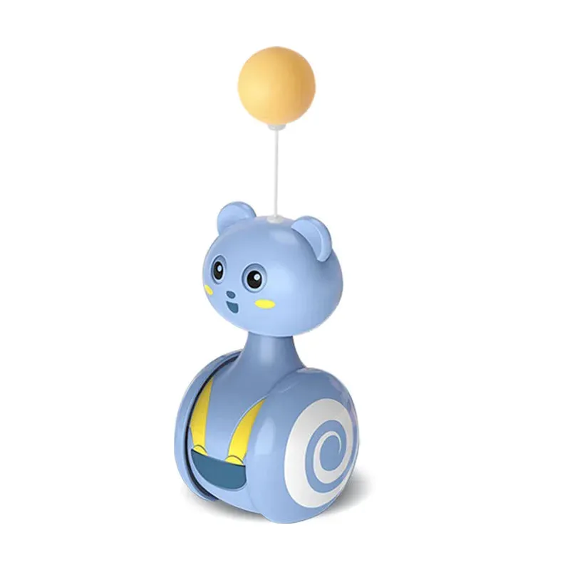 Interactive Feather Rolling Cat Toy