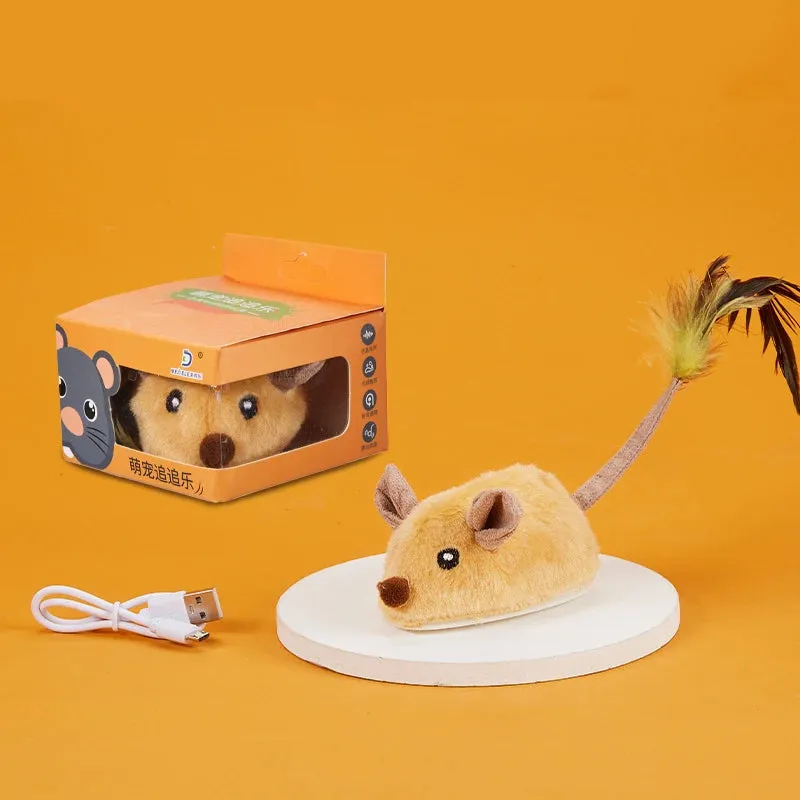Interactive USB Charging Electric Mouse Toy