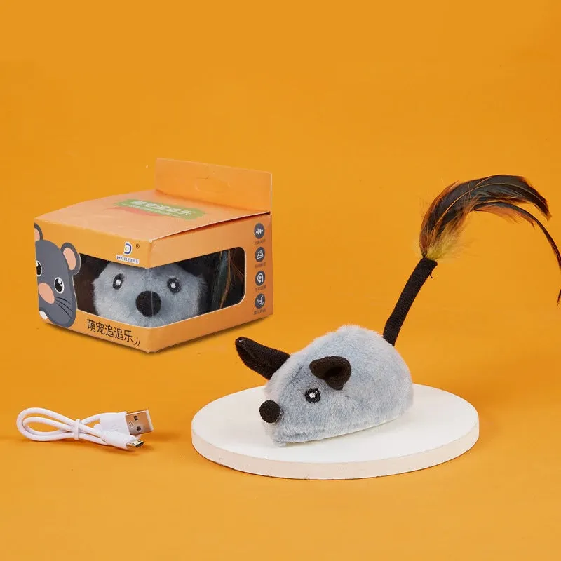 Interactive USB Charging Electric Mouse Toy