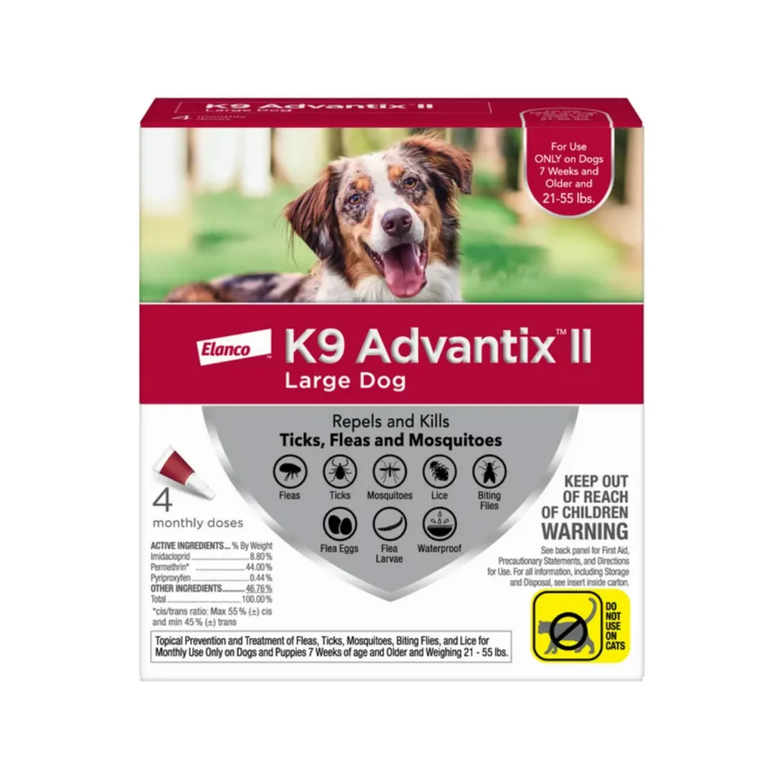 K9 Advantix II Flea and Tick Treatment Dog Large