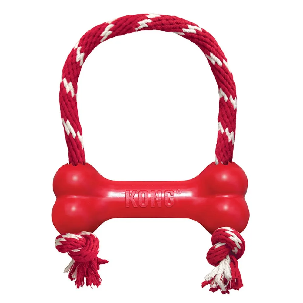 KONG Classic Goodie Bone with Rope Dog Toy X-Small