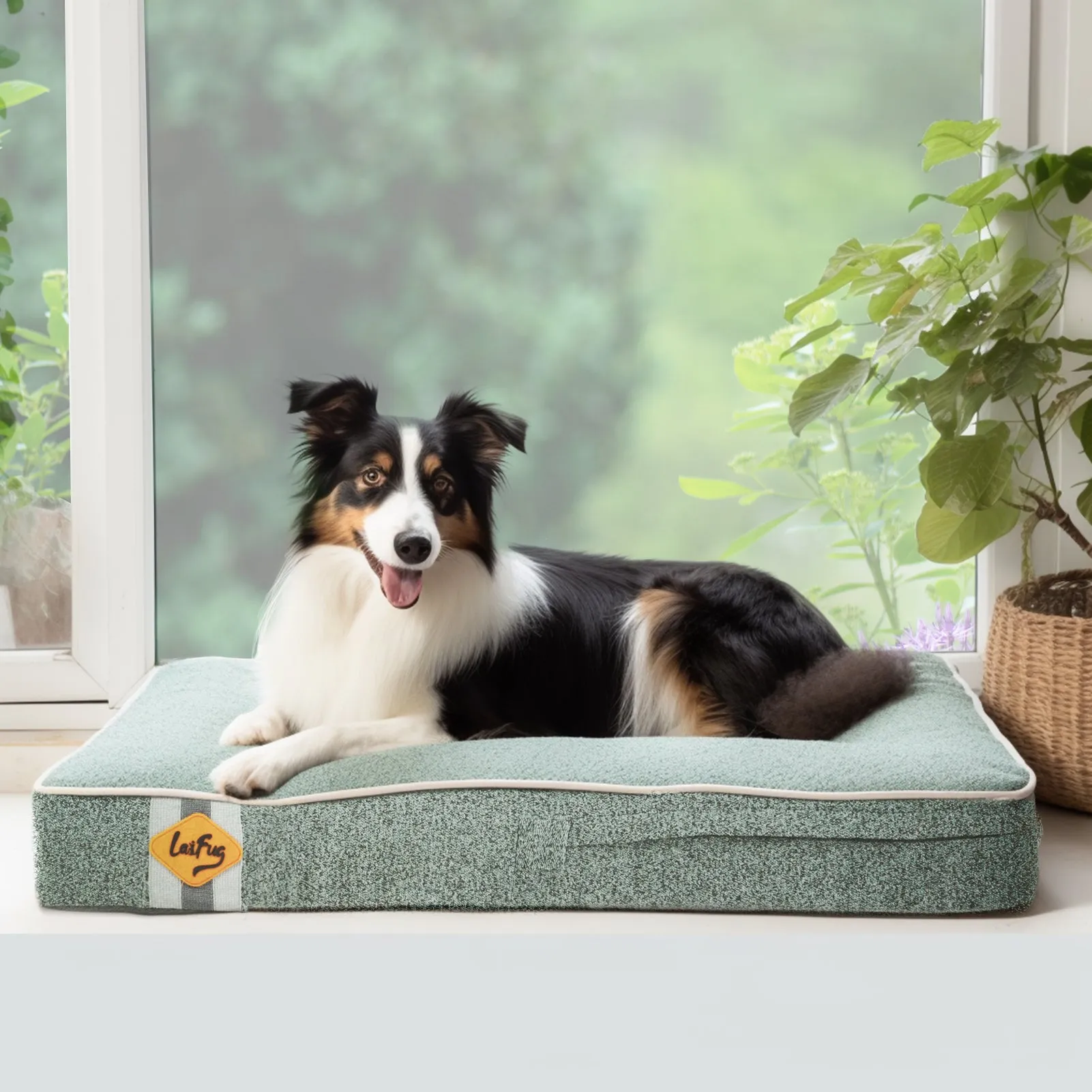 Laifug Memory Foam Dog Bed, Orthopedic Dog Crate Bed Small-jumbo