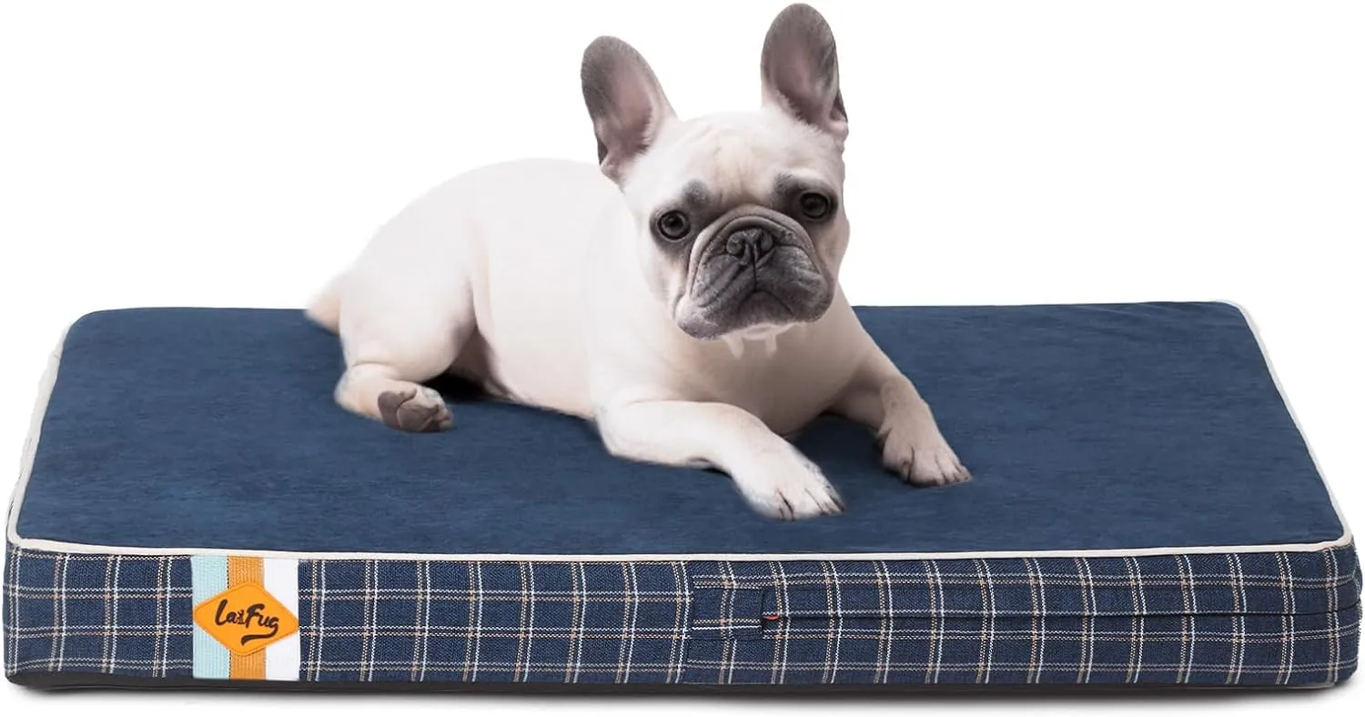 Laifug Memory Foam Dog Bed, Orthopedic Dog Crate Bed Small-jumbo