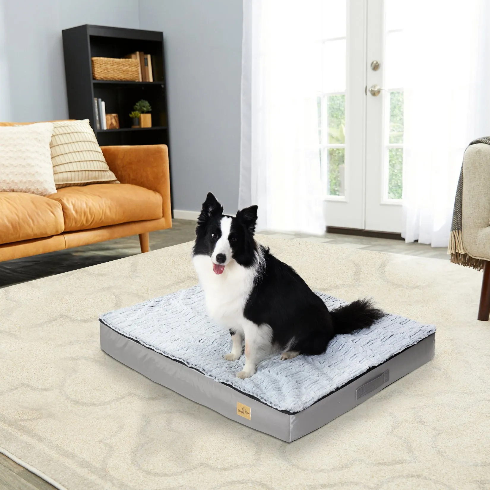 Large Rectangle Orthopedic Dog Pet Bed Supportive Sponge Foam Washable Cover