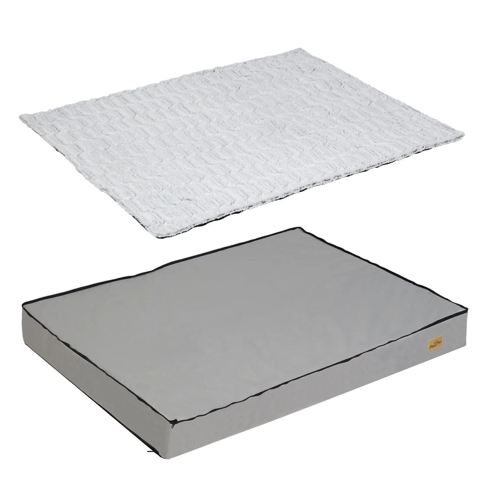 Large Rectangle Orthopedic Dog Pet Bed Supportive Sponge Foam Washable Cover