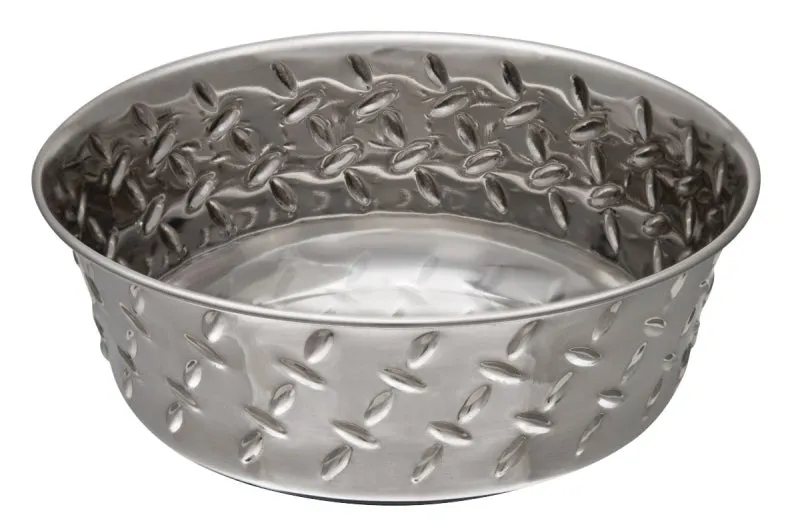 Loving Pets 7254 Pet Feeding Dish, S, 1 pt Volume, Stainless Steel, Silver :EA: QUANTITY: 1