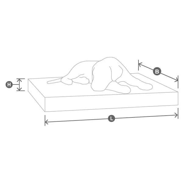 Luxury Orthopedic Dog Bed Available in 3 sizes & 5 Colours