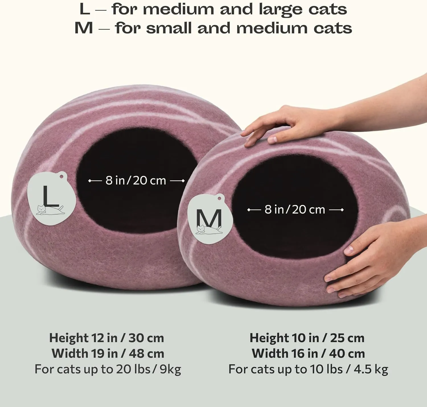 MEOWFIA Cat Enclosure  Premium Felt Cat Enclosure for Indoor Cats, Handmade 100% Merino Wool