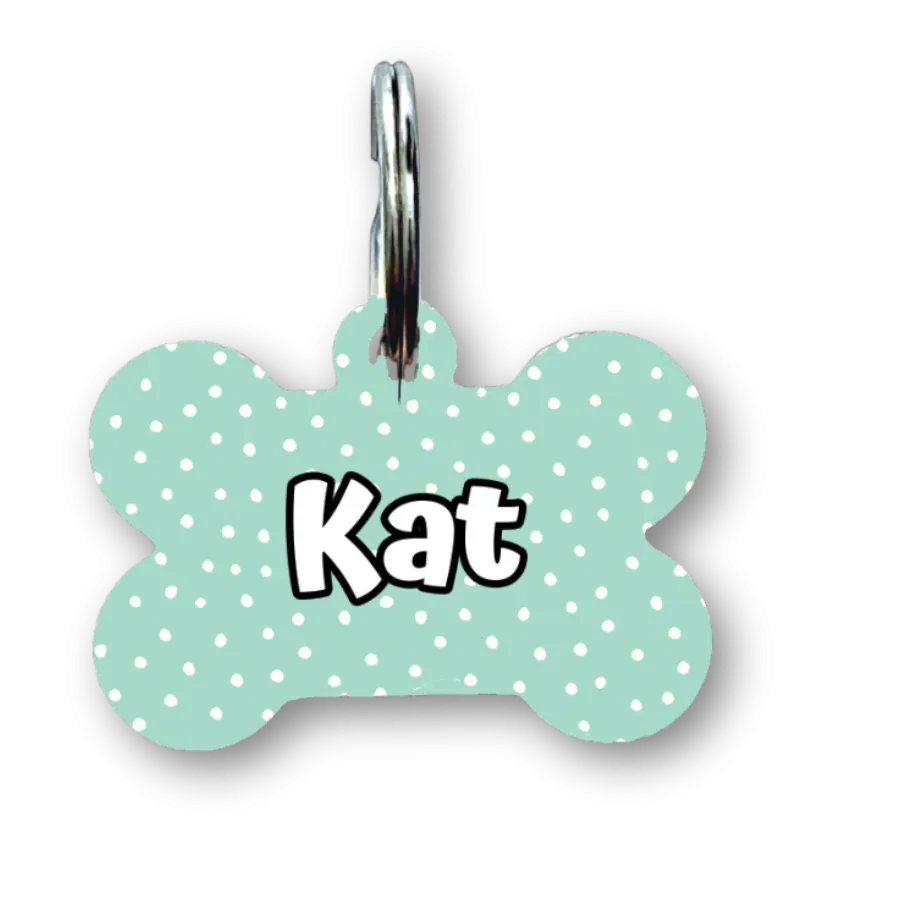 Mint Bone Dog Tag