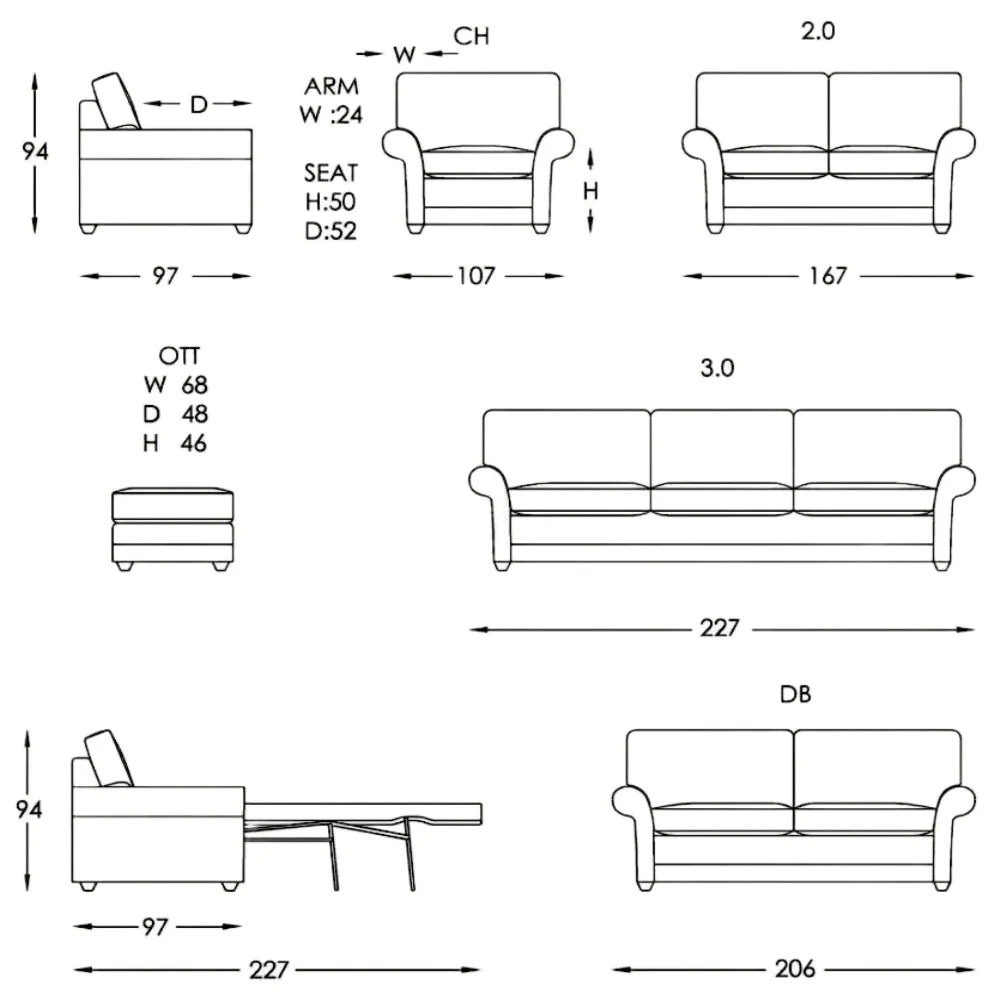 Moran Furniture Baxter Sofa Bed