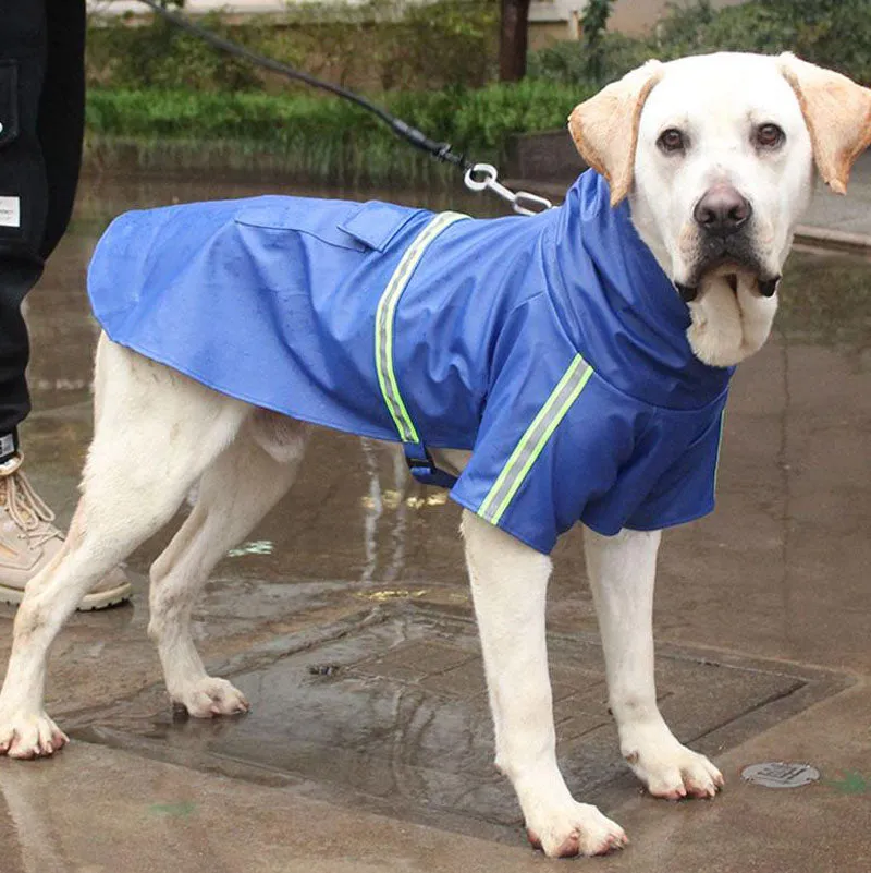 New large, medium and small dog cloak-style reflective raincoat