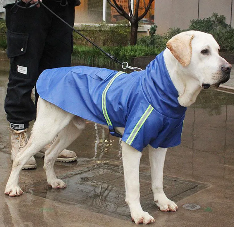 New large, medium and small dog cloak-style reflective raincoat