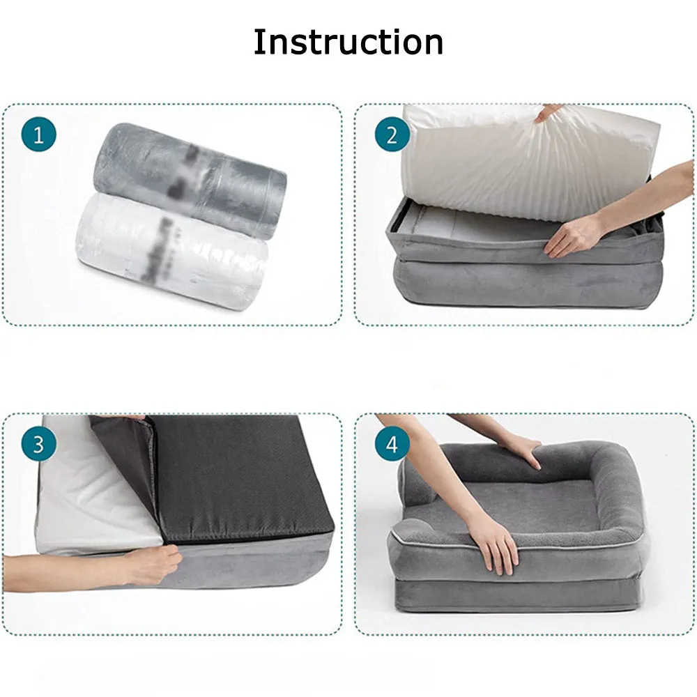 PAWS ASIA Manufacturers High Quality Luxury Orthopedic Washable Elevated Modern Dog Sofa Bed