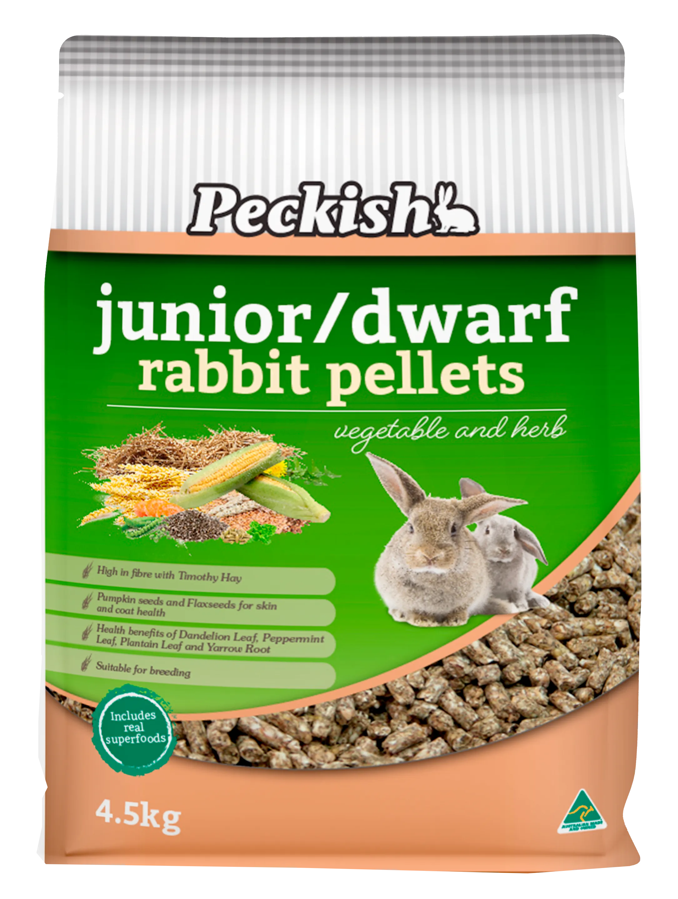 Peckish - Junior/Dwarf Rabbit Pellets (4.5kg)