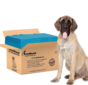PETSWORLD 2XL Puppy Pads, 28x44 Inch, 150 Count| Ultra-Absorbent, Leak-Proof Dog Pee Pads for Potty Training