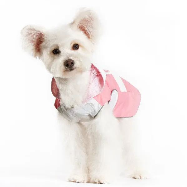 Pink Bunny Dog Raincoat