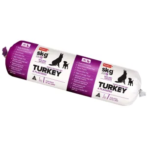 Prime100 Sk-G 200F Turkey & Flaxseed Grain Free Cooked Frozen Roll Dog Food 2kg
