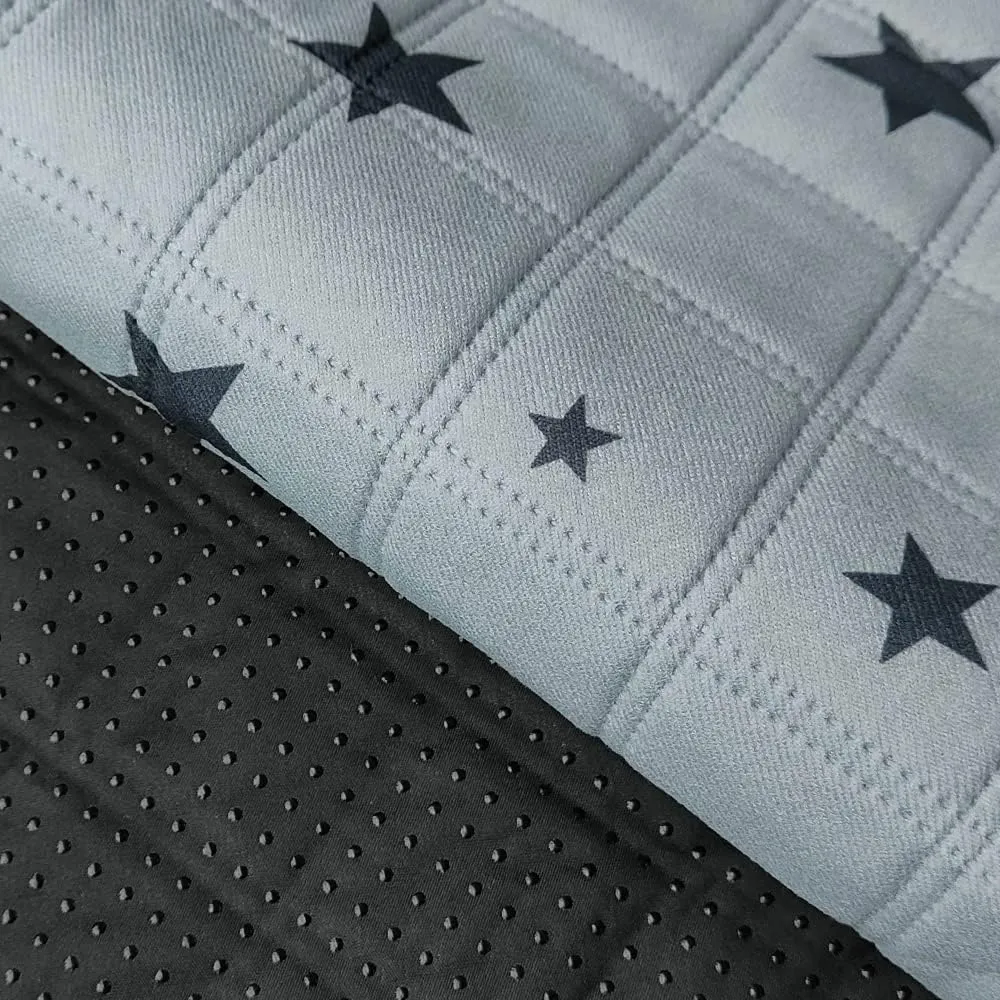RIOUSSI Washable Pee Pads for Dogs, Reusable, Absorbent, Leakproof, Non Slip Pet Puppy Pads for Potty Training. Gray Stars, 24x36 Inch(2pack)