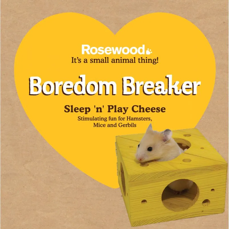 Rosewood Boredom Breakers | Small Pet Toy | Sleep & Play Cheese