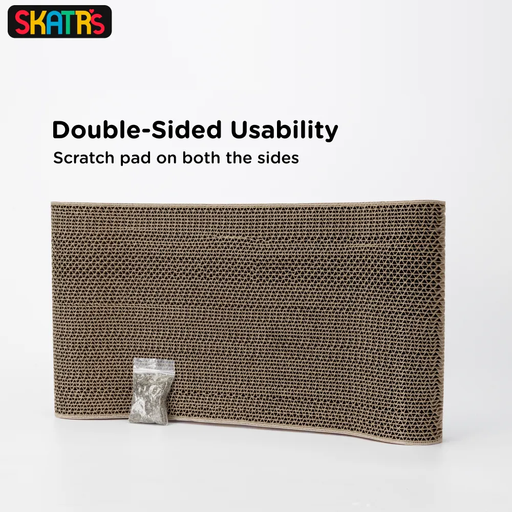 Skatrs Claw and Order Cat Scratcher with 2g Premium Catnip Free