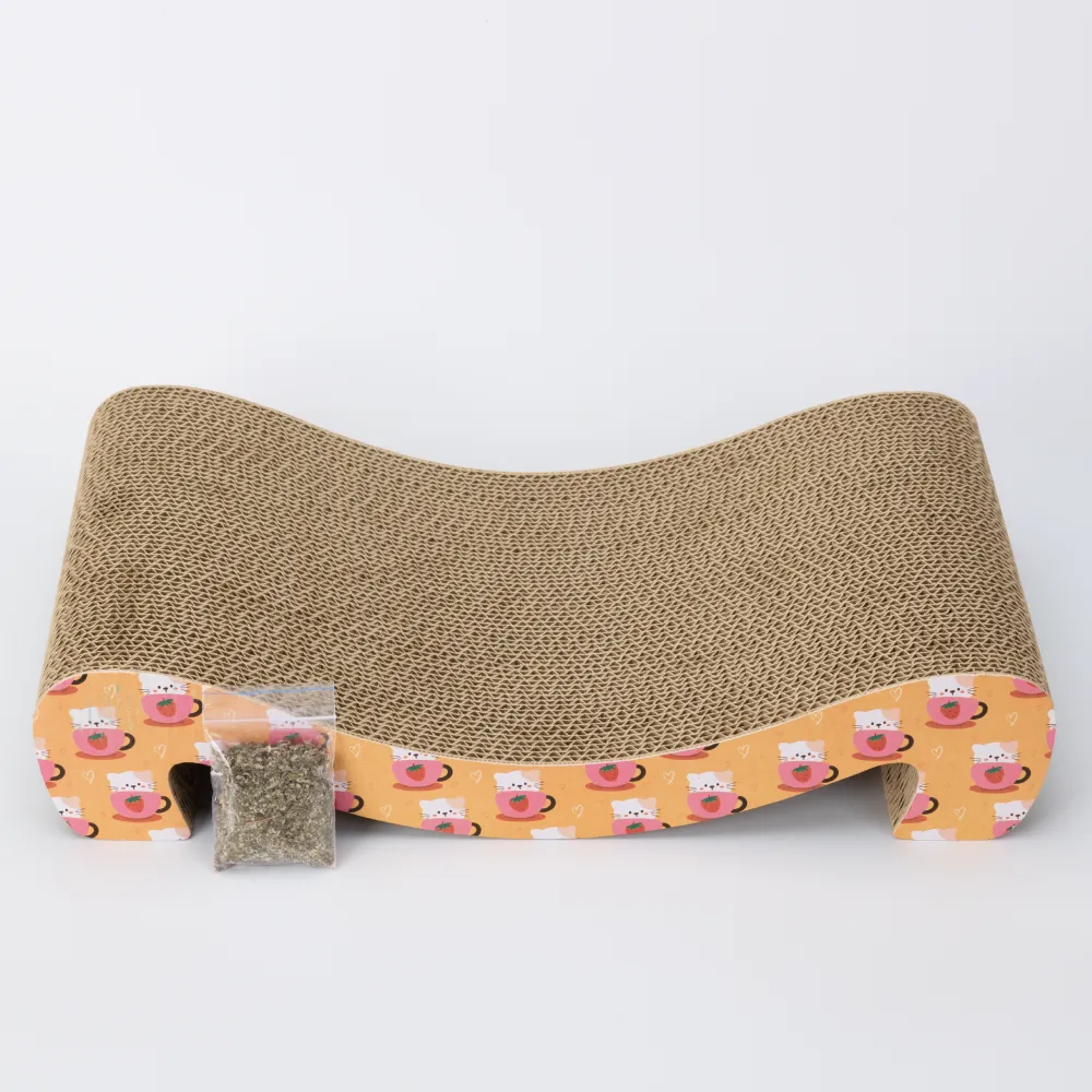 Skatrs Scratch to Purrfection Cat Scratcher with 2g Premium Catnip Free