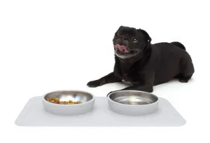 The Good Bowl Double Pet Feeder - Cool Gray
