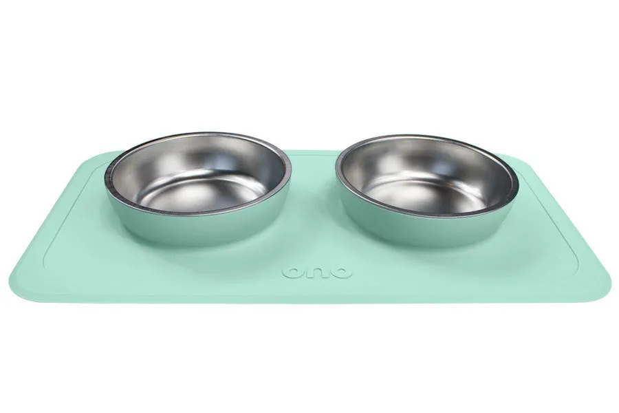 The Good Bowl Double Pet Feeder - Mint