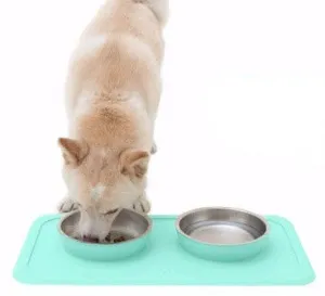 The Good Bowl Double Pet Feeder - Mint