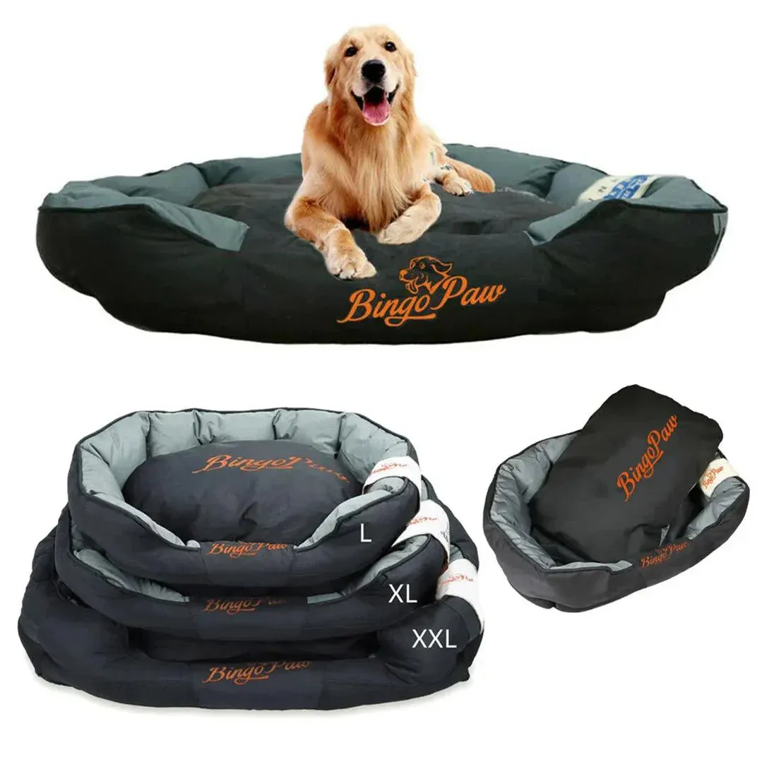 The Majestic Woof Oasis XXL Orthopedic Throne — Jumbo Waterproof Sofa Bed for Royal Canine Comfort