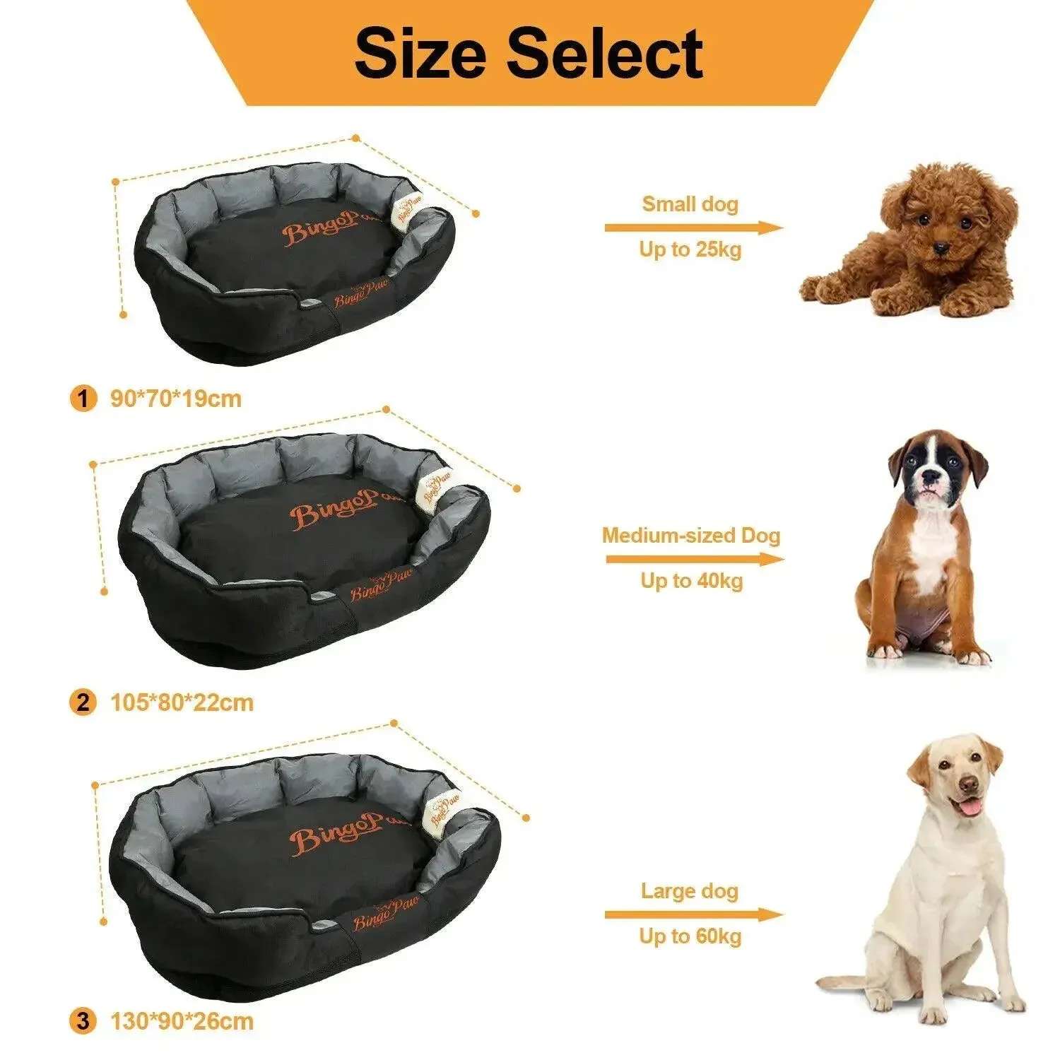 The Majestic Woof Oasis XXL Orthopedic Throne — Jumbo Waterproof Sofa Bed for Royal Canine Comfort