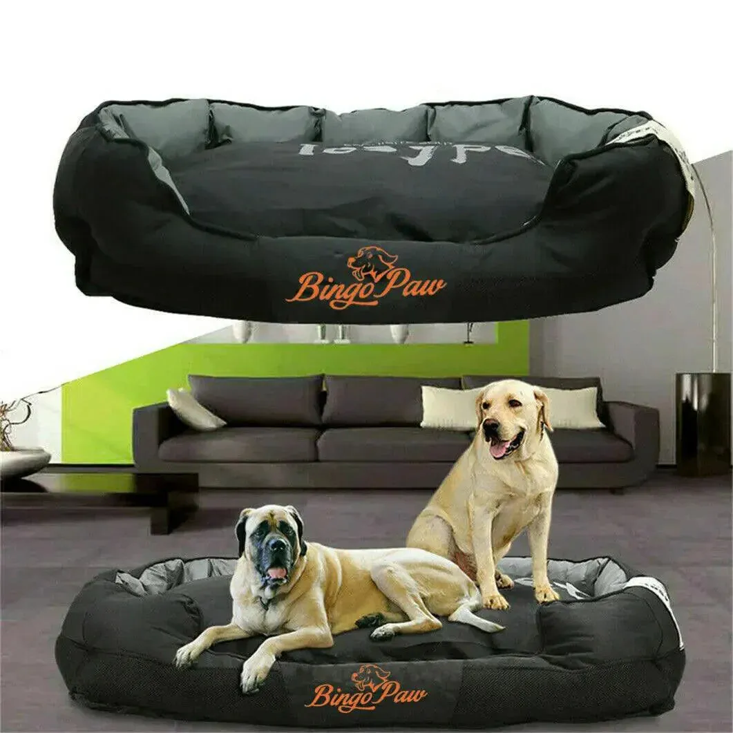 The Majestic Woof Oasis XXL Orthopedic Throne — Jumbo Waterproof Sofa Bed for Royal Canine Comfort
