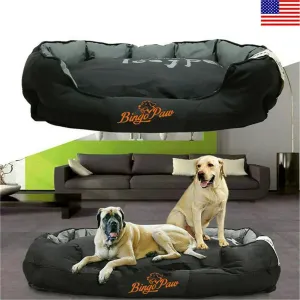 The Majestic Woof Oasis XXL Orthopedic Throne — Jumbo Waterproof Sofa Bed for Royal Canine Comfort